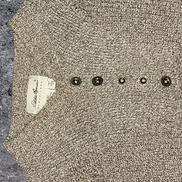 Vintage. USA Materials. 90s. Eddie Bauer. Fisherman Sweater. Men's size XL - Picture 3 of 14